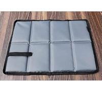 2 Pièces Tapis de Siège Pliable,Coussin de Siège Extérieur Thermo,Portable Tapis de Siège Étanche,Coussin Pliant avec 2 Sac de Rangement,pour Camping,Pique-Nique,randonnée et Alpinisme(Noir,Gris)