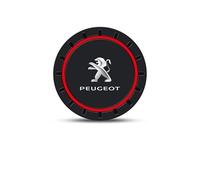 2 Pièces Tapis Gobelet Auto pour Peugeot 2008 I 2016-2019, Silicone Antidérapant Lavable Lave-Vaisselle Accessoire Intérieur Voiture,Red