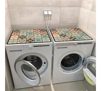 2 PièCes Tapis Pour Dessus De Machine à Laver Housse De Machine à Laver Housses Pour Laveuse Et SéCheuse Pour Le Dessus Mat De Protection Pour Buanderie Cuisine Maison (Color 3,60x60cm)