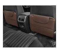 2 Pièces Tapis Protection pour Dossier de Siège pour Alfa Romeo 145 1994-2002, Cuir Tapis de Protection Anti-Coup de Pied pour Siège Auto,Coffee