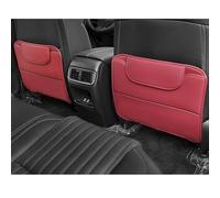 2 Pièces Tapis Protection pour Dossier de Siège pour MG MG3 2010-2016, Cuir Tapis de Protection Anti-Coup de Pied pour Siège Auto,Red