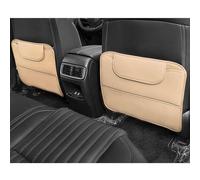 2 Pièces Tapis Protection pour Dossier de Siège pour Nissan X-Trial 2007-2014, Cuir Tapis de Protection Anti-Coup de Pied pour Siège Auto,Beige
