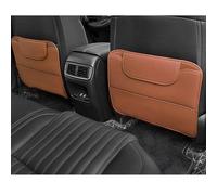 2 Pièces Tapis Protection pour Dossier de Siège pour Passport 7seats 2022 2023, Cuir Tapis de Protection Anti-Coup de Pied pour Siège Auto,Brown