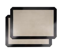 2 pièces Tapis Silicone Patisserie,42 x 29.5 cm Tapis Cuisson Silicone Four,Plaque Silicone Patisserie,Tapis de Cuisson Silicone Antiadhésif,Tapis Patisserie Silicone, Tapis et Feuilles de Cuisson