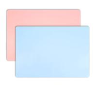 2 Pieces Tapis Silicone Resine Epoxy, Set de Table Lavable Tapis Silicone, Sets de Table Feuille Silicone Resin Grandes Antiadhésif pour Pétrir la pâte, Bricolage, Fabrication de Moulage Époxy 30*40cm