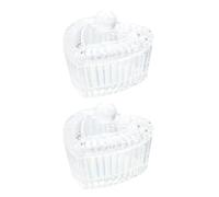 2 Pièces Tasse à Manucure en Cristal avec Couvercle, Verre | Liquide Acrylique et Poudres, Usage Salon ou Maison, Pratique pour Nail Art Diy, Outils Professionnels