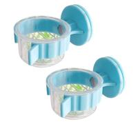 2 pièces Tasse d ' Alimentation Robuste Bols d ' Alimentation pour Oiseaux avec Clips Bols pour Oiseaux de Compagnie avec Clips Bol d ' Eau pour Perroquet pour Une Fixation Facile Sturdy Feeding Cup