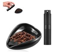 2 Pièces Tasse Doseuse de Grains de Café Accessoires de Café Accessoires de bar à Cafés en Céramique Récipient Doseur en Céramique/Plateau de Mesure à Dose Unique Cadeau Pour les Amateurs de Cafés