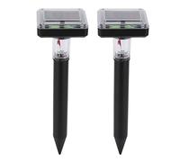 2 pièces Taupe LED ultrasons alimenté Solaire sûr Portable Robuste Durable Campagnol pour hôtel Villa Jardin
