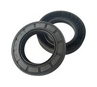 2 pièces TC type NBR arbre rotatif joint d'huile Diamètre de l'arbre 37mm, Diamètre extérieur 58mm Nitrile double lèvre huile d'arbre Joint avec ressort, TC-37x58x13mm