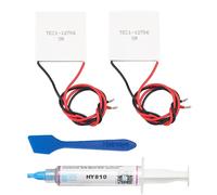 2 Pièces Tec1-12706 Module De Refroidissement Peltier Tablettes De Réfrigération À Semi-Conducteurs Avec Kit De Refroidissement Thermoélectrique Pour Dissipateur Thermique À Pâte Thermique 5[Z351]