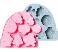 2 pièces teckel chien moule en silicone pour le bricolage porte-clés polymère moule en argile collier pendentif époxy bijoux résine bricolage sac à dos décoration gâteau moule fondant