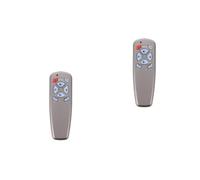 2 Pièces Télécommande de Cheminée sans Fil Noire ABS, Contrôle du | Clavier à Touches Réactives, Panneau Lisible, Forme Courbe Ergonomique, Arrêt Temporisé, pour Seniors