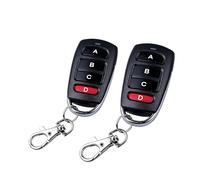 2 Pièces Télécommande Portail, Garage Universelle 433.92 Mhz, Clonage Code Fixe/Programmable, Télécommande Voiture avec Couvercle Coulissant Anti-Erreur, Compatible Portes Électriques Alarmes
