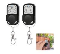 2 pièces télécommande portail universelle, 433,92 MHZ télécommandes pour portail à 4 touches auto-apprentissantes télécommande BFT universelle pour portail automatique code fixe