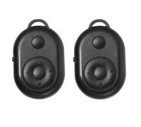 2 Pièces Télécommande sans Fil à Connexion pour Déclencheur | Contrôle Pause Lecture, Réglage du Son Luminosité, Boîtier Abs Noir