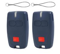 2 Pièces Télécommande Universelle 433,92 MHz pour Portail, Compatible avec Mitto 2 B/Mitto 4 / Leio B/Séries TRC/Ghibli - 2 Canaux, Code Tournant, Ergonomique et Facile à Programmer