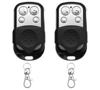 2 Pièces Telecommande Universelle Portail 433.92 MHz télécommande garage Code Fixe Bip Portail Universelle Sans Fil Compatible 4 Boutons Touches Copieuse pour Porte de Garage et Voiture