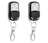2 Pièces Telecommande Universelle Portail 433.92 MHz télécommande garage Code Fixe Bip Portail Universelle Sans Fil Compatible 4 Boutons Touches Copieuse pour Porte de Garage et Voiture