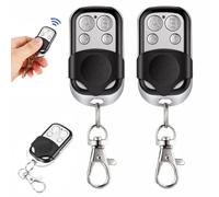2 Pièces Telecommande Universelle Portail, 433,92 MHz Telecommande Portail, Code Fixe Bip Portail Universelle sans Fil Compatible 4 Boutons Touches Copieuse pour Voiture et Porte de Garage