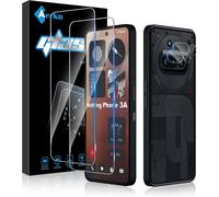 2 Pieces Tempered Glass For Nothing Phone 3a With 2 Pieces Rear Camera Lens Protector, 9h Hardness Screen Protector, Anti-Scratch Ultra Resistant Glass Protection