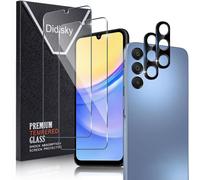 2 Pieces Tempered Glass For Samsung Galaxy A26 And 2 Pieces Rear Camera Protector, Anti Scratch, 9h Hardness, No Bubbles, High Definition.