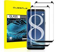 [2 Pieces] Tempered Glass For Samsung Galaxy S8 Plus, High Quality 3d Curved Full Coverage, 9h Hardness, Bubble-Free, Screen Protector Film Compatible With Samsung S8 Plus