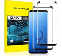 [2 Pieces] Tempered Glass Screen Protector For Samsung Galaxy S9, High Quality 3d Curved Full Coverage, 9h Hardness, Bubble-Free, Compatible With Samsung S9