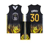 2 Pièces Tenue Basket Enfant/Adulte 2024, Ensemble Pop Maillot Sans Manches + Pantalon Court Vert 3XS