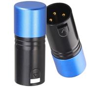 2 Pièces Terminateur de Signal Xlr 120 Ohms à Fiche Mâle Standard | Installation Rapide, Terminaison Dmx Stable, Plastique et Métal, Bleu, pour Contrôleurs Lumière et Scènes