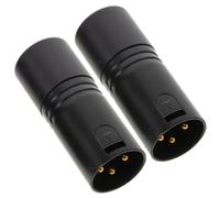 2 Pièces Terminateur de Signal Xlr Mâle 120 Ohms | Résistance Intégrée, Blindage Électromagnétique Renforcé, Terminaison Dmx Stable, pour Théâtres et Productions