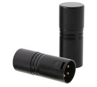 2 Pièces Terminator de Signal 120 Ohms Xlr 3 Broches Mâle | Résistance Intégrée, Installation Rapide, Plastique et Métal, Noir, Systèmes Audio Numériques et Scène