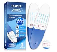 2 pièces Test de Grossesse, Pregnancy Test, Test de cycle de grossesse à Domicile pour femmes, Emballage Indépendant, Détection Précoce De La Grossesse,Détection rapide