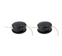 2 Pièces Tête de Débroussailleuse pour Echo SRM-210 SRM-225 SRM-230 C230 T242 Feed 400 Série Noir Plastique Tête de Choc pour Débroussailleuse à Ondes Droites Montage Facile Durable