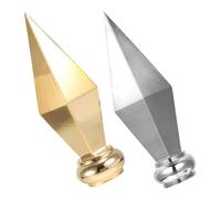 2 Pièces Tête de Mât de Drapeau en Alliage D’aluminium | Décoration Stable, Surface Lisse, Installation Rapide, pour Hôtels, Conférences, Fêtes et Défilés