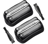 2 Pièces Tête de Rechange pour Rasoir Électrique Braun Series 3 Grille et Tete de Rasage Rasoir Braun Serie 3 32B Lames de Rechange
