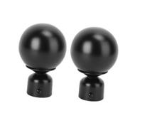 2 pièces tête décorative de poteau romain décor grâce rideaux occultants accessoires for la maison décorations d'appartement embout décoratif embouts draperie rideau support en fer Junpai(9X6CMx2pcs)
