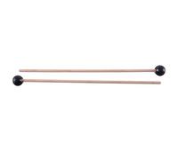 2 PièCes TêTe en Caoutchouc Souple Bâtons Manche en Bois Cloche Maillets pour Glockenspiel Xylophone Cloche Instruments de Musique PièCes Noir