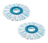 2 Pièces Têtes de Rechange Compatible avec Leifheit Clean Twist Disc Mop Balai Serpillère Franges de Remplacement en Microfibres