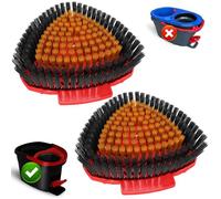 2 Pièces Têtes de Rechange pour Balai Amélioré - Compatibles avec Vileda Turbo - Brosse de Récurage à Couleur:Rouge : Lot de 2