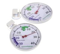 2 Pièces Thermomètre Blanc de Réfrigérateur Congélateur 30 à 40 °c | Plastique Réutilisable, Compact et Léger, Lecture Précise, pour Supermarchés et Cuisines Domestiques