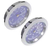 2 Pièces Thermomètre Hygromètre Bleu Alliage Intérieur | Mesure Rapide, Suivi Instantané, Pose Facile, Format Portable, Plage 30 à 60 ℃ et 0 à 100 %