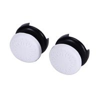 2 Pièces Thumbstick Soft Silicone Cover Gamepad Thumb Grip Cap Stick Joystick Controller Gamepad Key Cap, pour PS5 Game Joystick (Blanc)