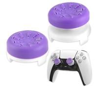 2 pièces Thumbsticks, Silicone Joystick Grips Caps pour PS4 Controller et pour PS5 Controller à Aide avec Viser, Controller et Réduire Pouce Fatigue, Violet
