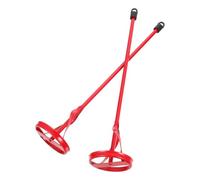 2 Pièces Tige de Mélange à Peinture Rouge en Acier au Carbone | Mélange Peinture et Caoutchouc, Usage Maison, Nettoyage Facile, Outil Robuste pour Seaux, Acier au Carbone