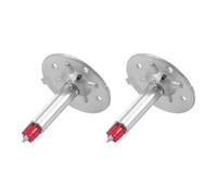 2 Pièces Tige D'entraînement pour Caillebotis en Acier, Disque Large | Acier au Carbone, Finition Argentée, Installation Rapide, Usage Intérieur et Extérieur, pour Grille de Drainage
