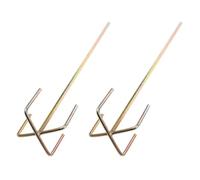2 Pièces Tige Mélangeuse pour Perceuse Hexagonale en Acier Or | Réutilisable, Haute Dureté, Résiste à Rouille et Déformation, pour Enduit et Fluides, Chantier ou Maison