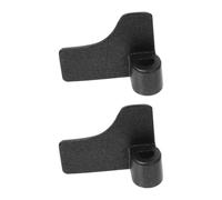 2 Pièces Tiges de Pétrin pour Machine à Pain, Métal Noir | Bords Arrondis Lisses, Surface sans Bavure, Nettoyage Facile, pour Cuve et Pétrissage Domestique