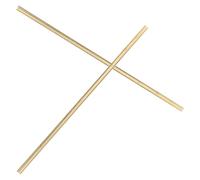 2 Pièces Tiges en Laiton Massif pour Expériences Thermiques | Or, Rondes et Solide, pour Classes de Chimie, Foires Scientifiques, Enseignants Stem
