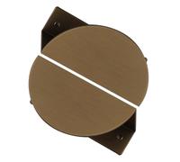 2 pièces Tirer décoratifs en demi-cercle,Poignée de tiroir en demi-lune Pas de perforation Boutons de portes Alliage d'aluminium,Poignées de placard pour armoire Invisible (81mm,Brushed Bronze)